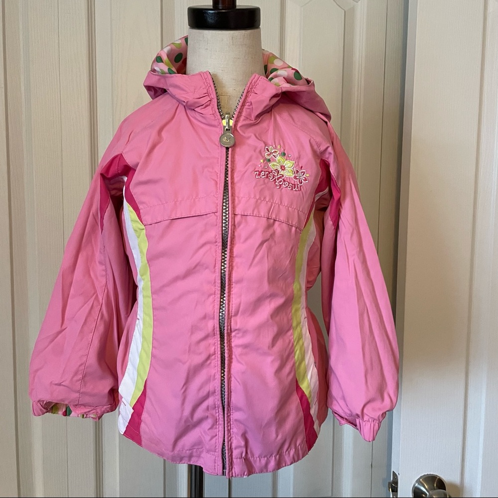 Girls zeroxposur reversible raincoat/weatherproof light jacket